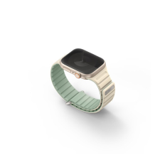 Uniq Revix Evo mágneses Apple Watch szíj, 41/40/38MM menta / bézs okosóra kellék