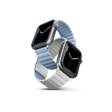 Uniq Revix mágneses szilikon szíj Apple Watch 42/44/45/49mm, fehér/kék okosóra kellék