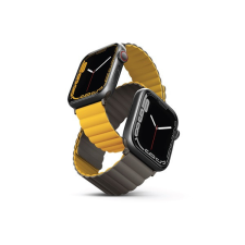 Uniq Revix mágneses szilikon szíj Apple Watch 42/44/45/49mm, mustár/khaki okosóra kellék