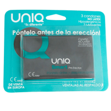 UNIQ - SMART LATEXMENTES LATEXMENTES ÓVSZER A MEREVEDÉS ELŐTT 3 DARAB óvszer