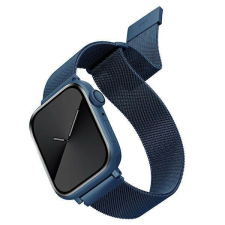 Uniq szíj Dante Apple Watch Series 4/5/6/7 / SE 38/40 / 41mm. Rozsdamentes acél kék tok okosóra kellék