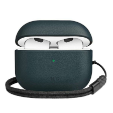 Uniq tok Terra AirPods 3 generációhoz, valódi bőr kék/tengeri fülhallgató, fejhallgató tok