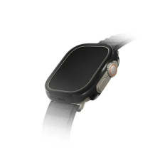  Uniq Valencia Apple Watch UItra 2/1 (49mm) aluminium tok, fekete okosóra kellék