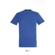  Uniszex REGENT kereknyakú rövid ujjú pamut póló, SOLS SO11380, Royal Blue-S