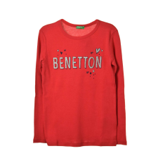 United Colors of Benetton Benetton piros, hosszú ujjú lány felső – 130 cm gyerek póló