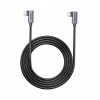 Unitek C14147ABK01-1M USB-C apa - USB-C apa Adat- és töltőkábel 1m - Fekete (C14147ABK01-1M)