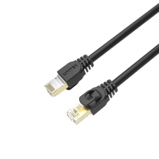 Unitek SSTP CAT7 Patch kábel 10m Fekete (C1813EBK) kábel és adapter