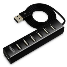 Unitek Y-2160 USB 2.0 HUB (7 port) Fekete (Y-2160 BLACK) hub és switch