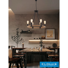 Universo Kender kötél csillár 6xE27 IP20 D600x1000mm fekete világítás