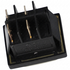 Univerzális 16A/250V, 36x29 mm Billenőkapcsoló, fekete, védőburokkal, szögletes (univerzális) takarítógép kisháztartási gépek kiegészítői
