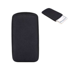 UNIVERZÁLIS álló tok - FEKETE - POUCH, belebújtathatós, neoprén - 195 x 105mm teljes hosszúság tok és táska