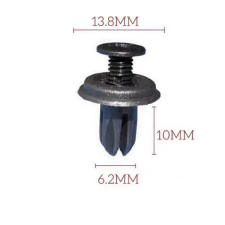  univerzális csavaros kárpit, burkolat rögzítő műanyag klipsz, bolha, kapocs CYT0119 (6,2mm) kisháztartási gépek kiegészítői