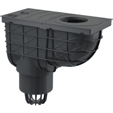  Univerzális esővíz elvezető 300×155/110 mm, függőleges, fekete AGV1 hűtés, fűtés szerelvény