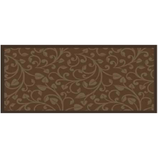  Univerzális futószőnyeg barna indás csúszásmentes 66 cm x 150 cm lakástextília