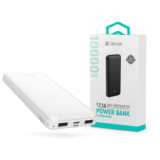  Univerzális hordozható, asztali akkumulátor töltő - Devia Kintone Series V3 Power Bank - 2xUSB + ... power bank