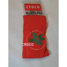 Univerzális Nyakpántos tok, álló Croco (8x13 cm), piros-zöld - virágos tok és táska