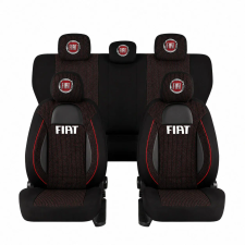 Univerzális Racing Üléshuzat Készlet Fekete Fiat-os ülésbetét, üléshuzat