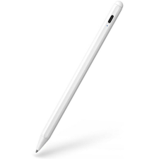  Univerzális toll, Apple iPad 2018 vagy újabb készülékhez, mágneses, Digital Stylus Stylus Pen, fehér tablet kellék