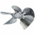 Univerzális Ventilátor lapát univerzális fém 230mm /szívó/28°