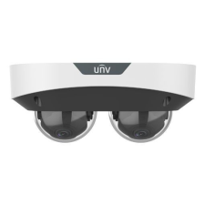 Uniview 2x2MP kétlencsés Multiview dómkamera, 2x4mm-es objektívvel, 2db beépített mikrofonnal megfigyelő kamera
