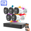UNIVIEW 5 kamerás IP kamera rendszer 4MP színes éjszakai látással (Uniview-IPC2124LB-AF28K-DL-5)