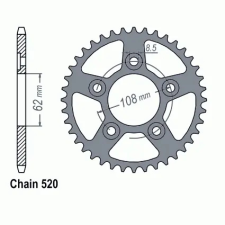 Unknown BER5120-39 hátsó lánckerék Unknown  Erőátviteli alkatrészek Láncok, lánckerekek, láncszettek Hátsó lánckerekek egyéb motorkerékpár alkatrész