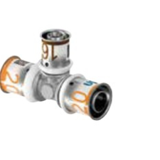 UPONOR s-press fém T idom 40-32-40 (1046920) hűtés, fűtés szerelvény