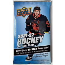 Upper Deck 2021-22 Upper Deck Series 1 Hockey RETAIL Pack hokis kártya csomag gyűjthető kártya