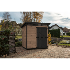UPYARD kerti ház Strongbox L alappal 203 cm x 163 cm barna FSC kerti tárolás