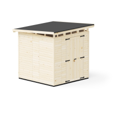 UPYARD kerti ház Strongbox XL alappal 203 cm x 203 cm natúr FSC kerti tárolás
