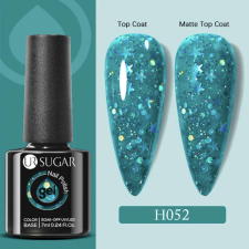 UR Sugar Csillámos Zöld Gél lakk - 7ml lakk zselé