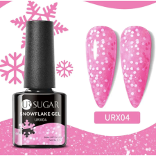UR Sugar Hópehely Gél lakk - Rózsaszín - 7ml lakk zselé