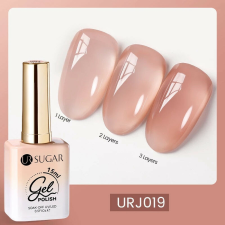 Ur Sugar Jelly Nude- Üveghatású Gél Lakk URJ019 lakk zselé