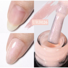 UR Sugar Rubber Base Gél rózsaszín csillám urb026 lakk zselé