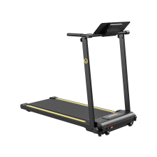 Urevo Foldi Mini összecsukható elektromos futópad, fekete-narancssárga futópad