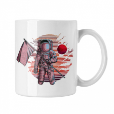  Űrhajós Küldetés - Fehér Bögre bögrék, csészék