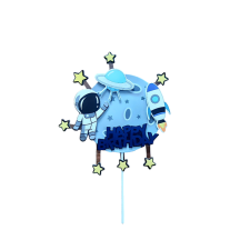  Űrhajós, szülinapi tortabeszúró, 23 cm sütés és főzés