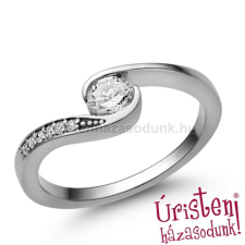 Úristen, házasodunk! E119FB41 - GYÉMÁNT:  0.41 CT (4.5mm Ø) Eljegyzési Gyűrű gyűrű