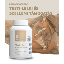 USA Medical Ashwagandha® KSM66 kapszula glicinnel 60 db vitamin és táplálékkiegészítő