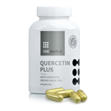 USA Medical Kvercetin (Quercetin) bromelain és cink kapszula 60 db Usa Medical vitamin és táplálékkiegészítő