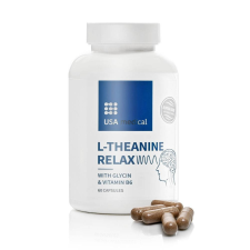 USA Medical L-theanine Relax kapszula 60 db vitamin és táplálékkiegészítő