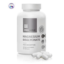 USA Medical Magnézium biszglicinát kapszula MAGNESIUM BISGLYCINATE – 60 db vitamin és táplálékkiegészítő