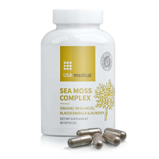 USA medical Organikus moszatok bojtorjángyökérrel és BioPerine®-nel – 60 db vitamin és táplálékkiegészítő