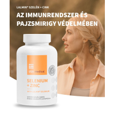 USA Medical Selenium+Zinc -szerves Lalmin® szelén + cink 60 kapszula vitamin és táplálékkiegészítő