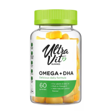 USA Medical Vplab - Ultravit Omega + DHA - gumivitamin 60 gumicukor vitamin és táplálékkiegészítő