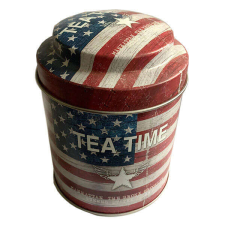  USA retro fémdoboz - 11x9 cm papírárú, csomagoló és tárolóeszköz