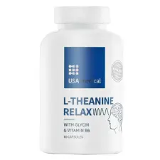 USAmedical Usa medical RELAX kapszula AlphaWave® L-theanine-nel és glicinnel 60 db vitamin és táplálékkiegészítő