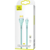 USAMS adatkábel (USB - lightning, 120cm, gyorstöltő, törésgátló) CYAN Apple iPhone 14 Pro / iPhone 14 Plus / iPhone 14 (SJ360_C) (63781-uniw)
