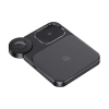 USAMS asztali töltőállvány 3in1 (15W. wireless. MagSafe. Apple Watch töltő) FEKETE