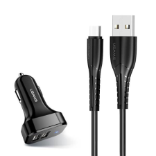 USAMS autós töltő 2xUSB C13 2,1A USB-C fekete NTU35TC13TZ mobiltelefon kellék